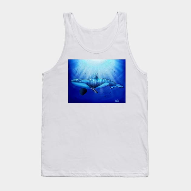 Killer whale t-shirt designs Tank Top by Coreoceanart